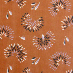 Printed Cotton ROAMI Paprika / Lilac